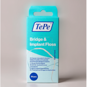 Tepe Bridge and Implant Floss - Fio Dentário para Pontes e Implantes 30 unid